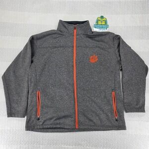Clemson Tigers Men's XL Zip Up Jacket Orange Gray Knights Apparel EUC